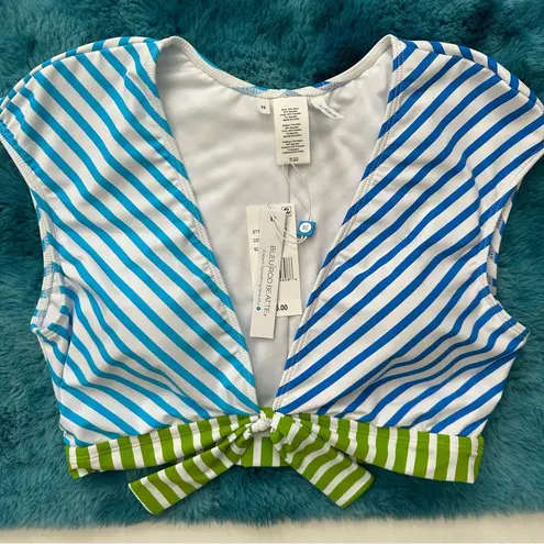 Bleu Rod Beattie Cap Sleeve Crop Bikini Top Size 10