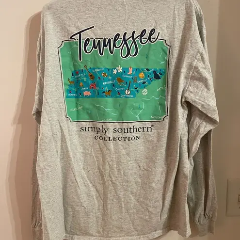 Simply Southern Tennessee  long sleeve graphic tee size L