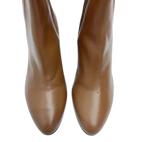 Kahmune London Mila Heeled Leather Bootie in Brown size 10 (ER 40) NWOB