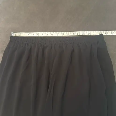 Women’s Black Chiffon 3 Piece Pants Suit Long Lapel Detail Jacket Plus Size 20W