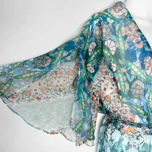 City Chic Maxi Dress Womens 18 Rhinestone Boho Floral Party Wedding Date Church