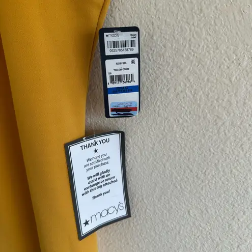 Rachael Ray Mustard Ruffle Midi Dress Yellow Size XL