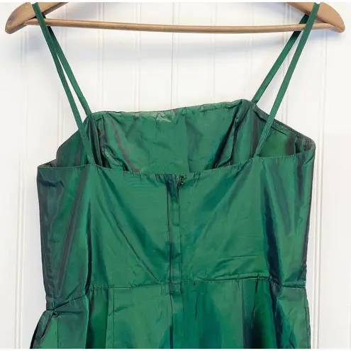 VTG 80s Alyce Design Womens 10 Emerald Green Gown Dress Formal Holiday Prom Green