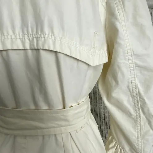 Laundry by Design Ivory Trench Coat | | Belted Double Breasted Jacket L