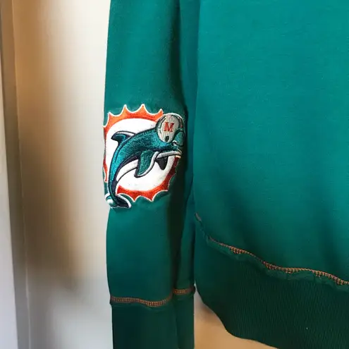 TOUCH by ALYSSA MILANO OFFICIAL MIAMI DOLPHINS HOODIE WITH KANGAROO POCKET SZ LG Blue