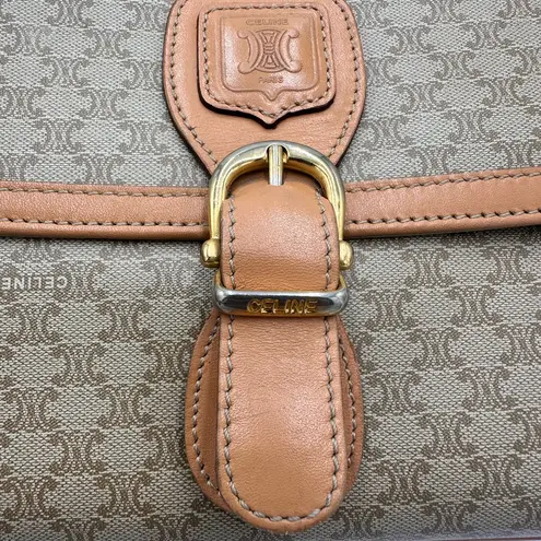 Celine Macadam Coated
Canvas Crossbody Bag Tan