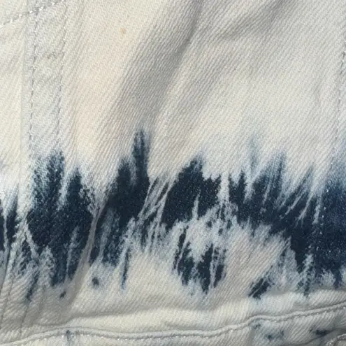 Stella McCartney white Navy Tie-Dye Jean Jacket Size Large