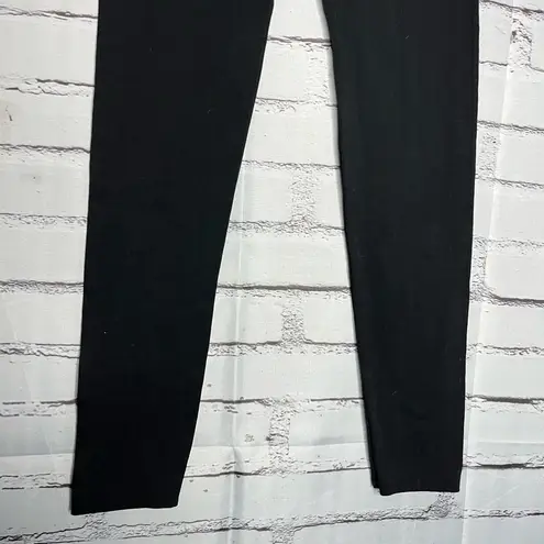Love Charm Black Slim Fit Stretch Leggings Yoga Pants Tights High Waist SZ S/M