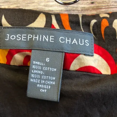 Josephine Chaus Retro Floral Print Skirt Size 6