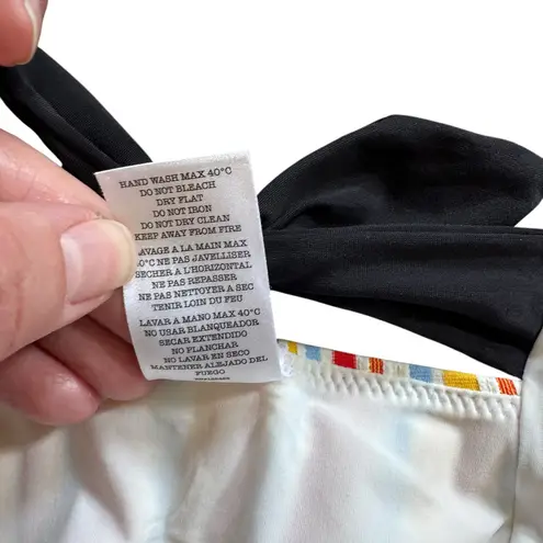 Lemlem Mokati Pouf Bikini Swimsuit High Waisted Bottoms Lemon Zest Stripe Small - Image 11