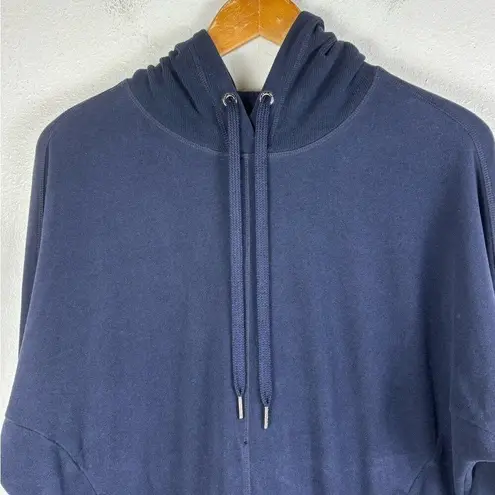 Sweaty Betty Escape the Luxe Navy Blue Hooded Sweatshirt Pullover Hoodie