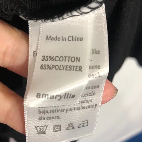 Amaryllis Leopard Print Velvet Bodice Sweater Size 1X Black