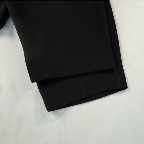Avec Les Filles Size 6 Black Crop Ankle Tapered Trouser Pants Office Minimalist