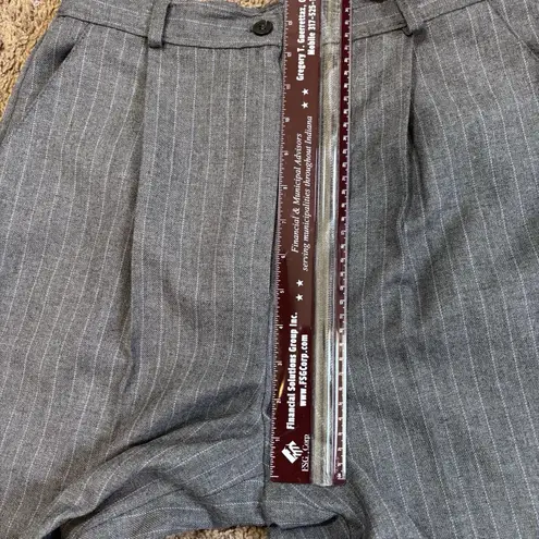 Kathie Lee Women's Vintage 90's Gray with White line Slacks Business Pants Sz 10