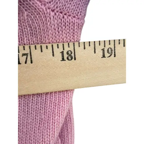 J.Crew Pink Feather Trim Cardigan Sweater Rhinestone Wool Cashmere Size Medium