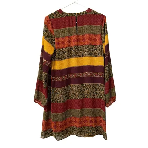 Ruff Hewn Long Sleeve Women's Shirt Dress Size Small Artsy Bohemian Lightweight