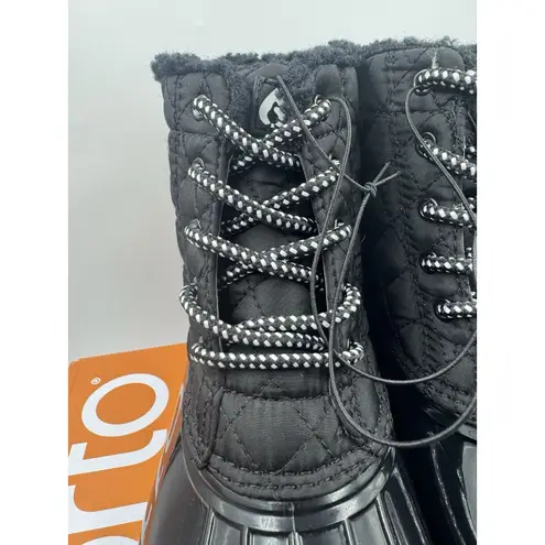 Sporto “Andie” Women’s Insulated Waterproof & Repellent Duck Boot (Black)7 - NEW