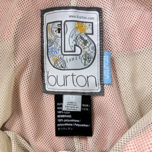 Burton Women's Snowboard Pants Medium Pink Waterproof Insulated Ski Snow Shell