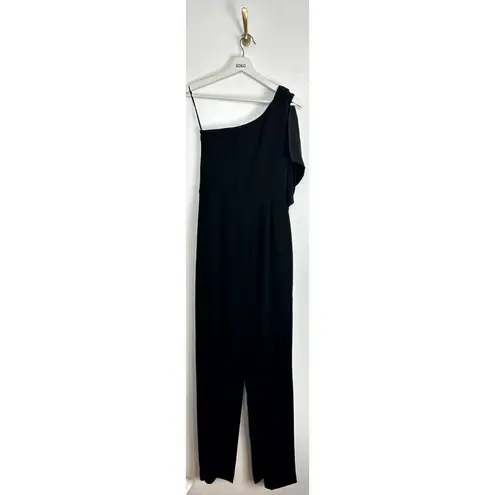 Dress the Population Tiffany One-Shoulder Jumpsuit in Black Size Small NWT