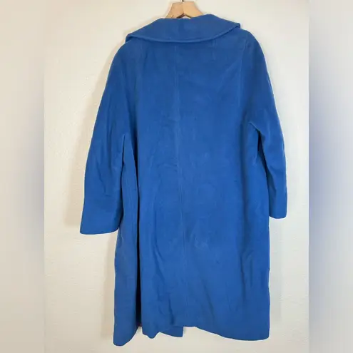 Vintage Women’s Union ILGWU Blue Wool Trench Coat Medium Large Harris Co Size undefined