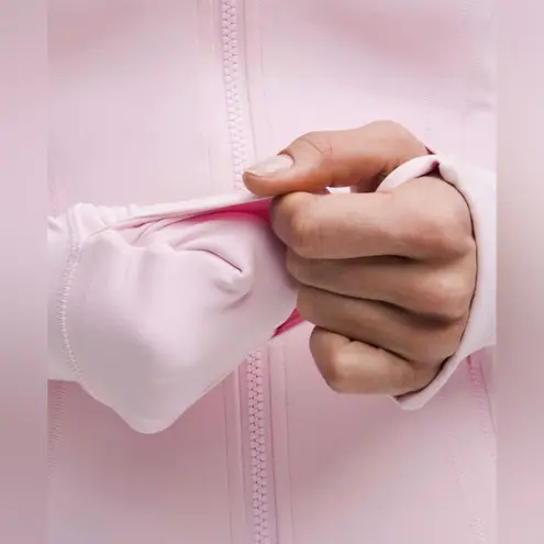 Lululemon  NWT Define Nulu Full Zip Jacket Pink Organza Color Size 12 - Image 3