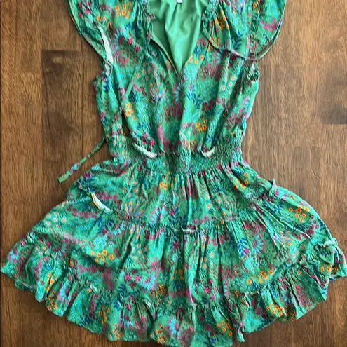Sugar Lips  XS Green Ruffled Dress - Image 1