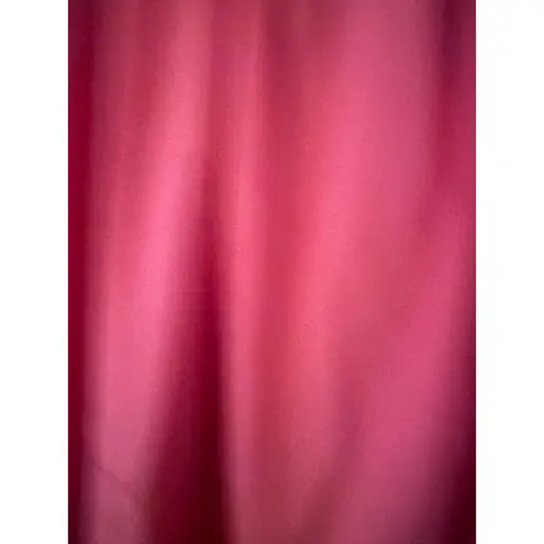 BURU Pink Cotton Puff Sleeve Tiered Square Neck Midi Dress Size S Preppy