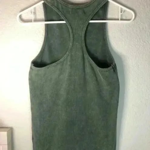 Mustard Seed  green tie dye tank sz L NWT