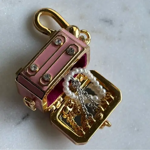 Like new Juicy couture Gold and Pink Jewelry Box Charm