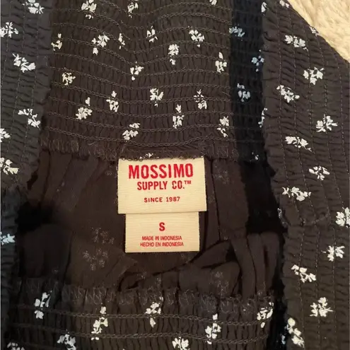 Mossimo black floral ruched skirt