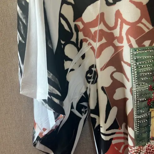 Cover charge Stylish Multicolor Graphic Women's mini dress medium