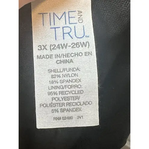 Time And Tru 3x Black Swim Holter Top