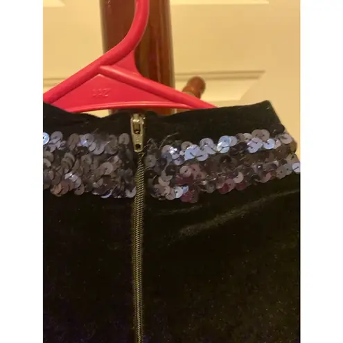 Algy velour jumpsuit high neckline and blue & gold sequin 2X