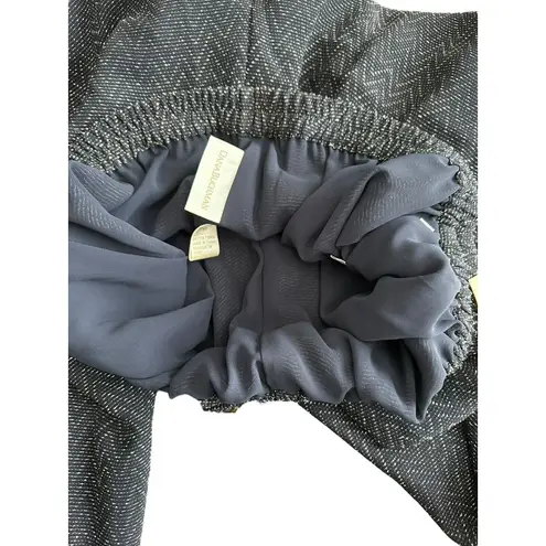 Dana Buchman NWT $208 Size 8 Lined Stretch Zigzag Navy Cream Straight Leg #X3-3