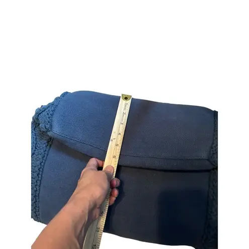 Panache Apparel cHANTEL Knitted Tote Bag 15" x 12" Blue & Gray Cotton & Polyeste