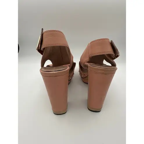 Vince Camuto  Pink/Peach Platform Slingback Block Pabla Heel Size 8