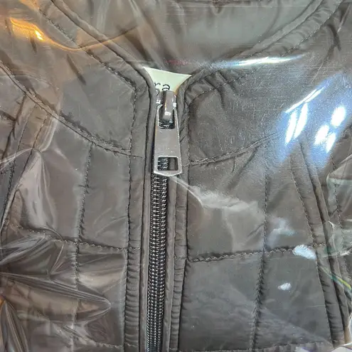 Laura Jo Size Medium Long Sleeve Puff Style Brown Jacket Waist Cincher