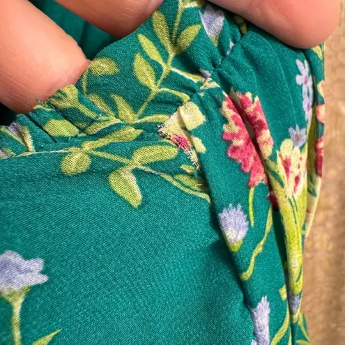 City Studio Teal Green Floral Printed Juniors Babydoll Mini Dress XXL NWT Size undefined