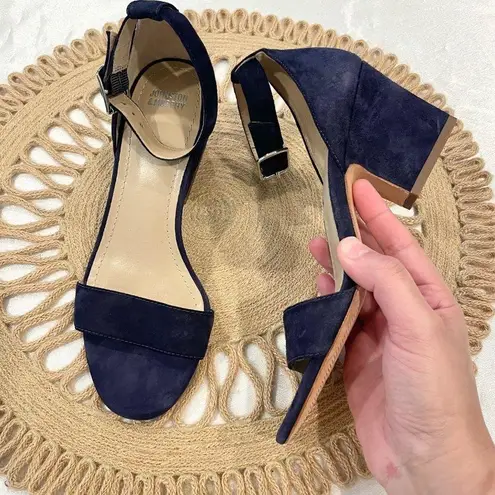 Johnston & Murphy Johnston Murphy Womens Deena Ankle Strap Sandal Navy Size 6M