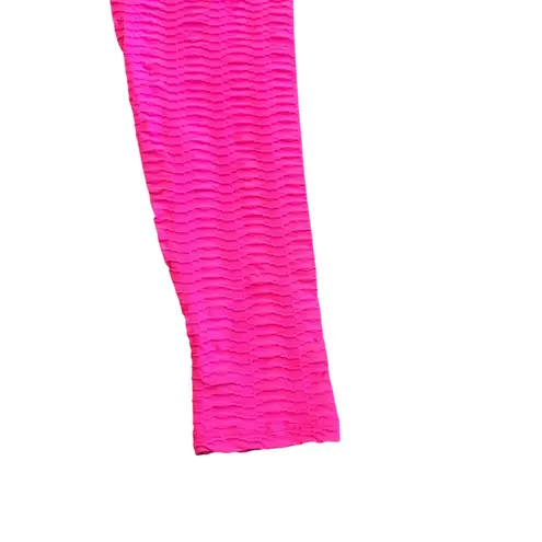 Booty By Brabants Bright Pink Two Piece Workout Set Bra Top Leggings Sz Small