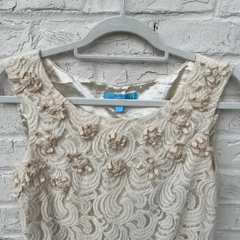 Boutique Cream Lace Shift Dress