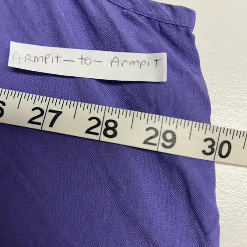 Avenue 100% Silk Purple Tank Top