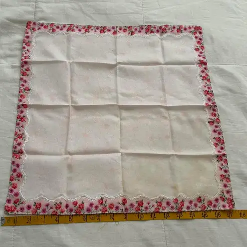 Pink floral boarder print bandana 0647