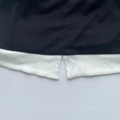 OGL Brami Tube Top Cropped Ribbed Contrast Trim Black Size 2XL NEW