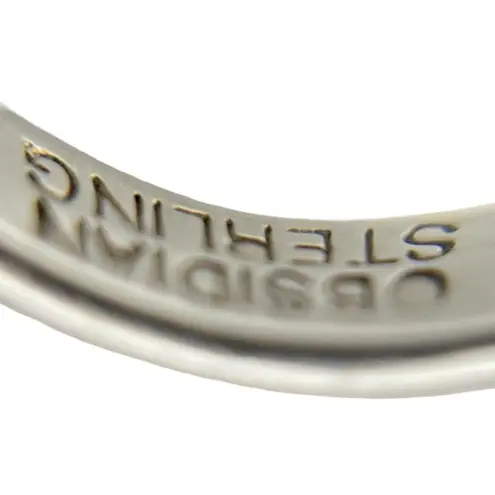 Sterling Silver Blue Obsidian Druzy Size 7 Ring Adjustable 925 Colorful Sparkle Silver