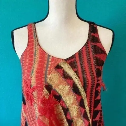Free People  Madagascar Yarn Knit Printed Tank in size xs