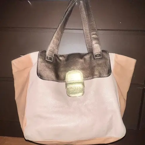 Marc Jacobs  Bronze Camel "Khaki" Tote Large Gold Tan Nude Brown