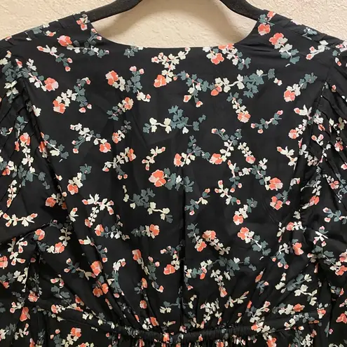 Hatch The Shana Midi Maternity Dress Black Rose Multi Size 0 (XS) New With Tag