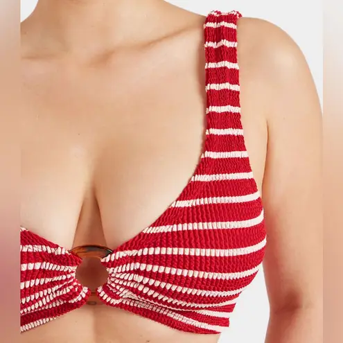 HUNZA G Nadine Bikini Red/White Stripe, BRAND NEW, $255 Red Size undefined