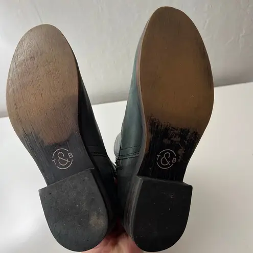 Treasure & Bond Women's Leather Moto Strap Ankle Boots Size 8 Grunge Trendy